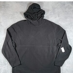 Old Navy Men's Fleece Hoodie Size XL Pullover Black Pocketed Sweatshirt NWT